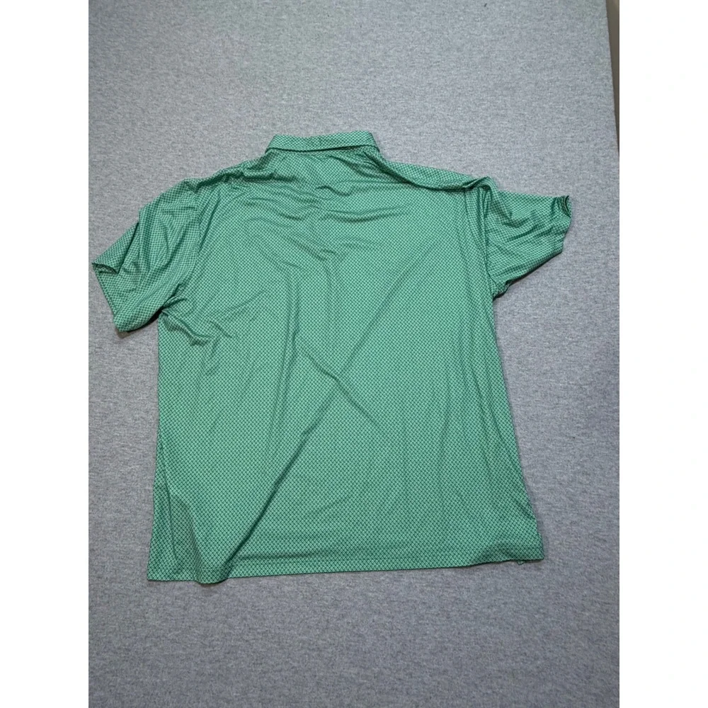 Polo Ralph Lauren Performance Mens 2XB Green Paisley Short Sleeve Polo Shirt